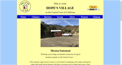 Desktop Screenshot of hopesvillageofslo.com