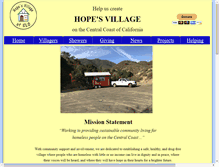 Tablet Screenshot of hopesvillageofslo.com